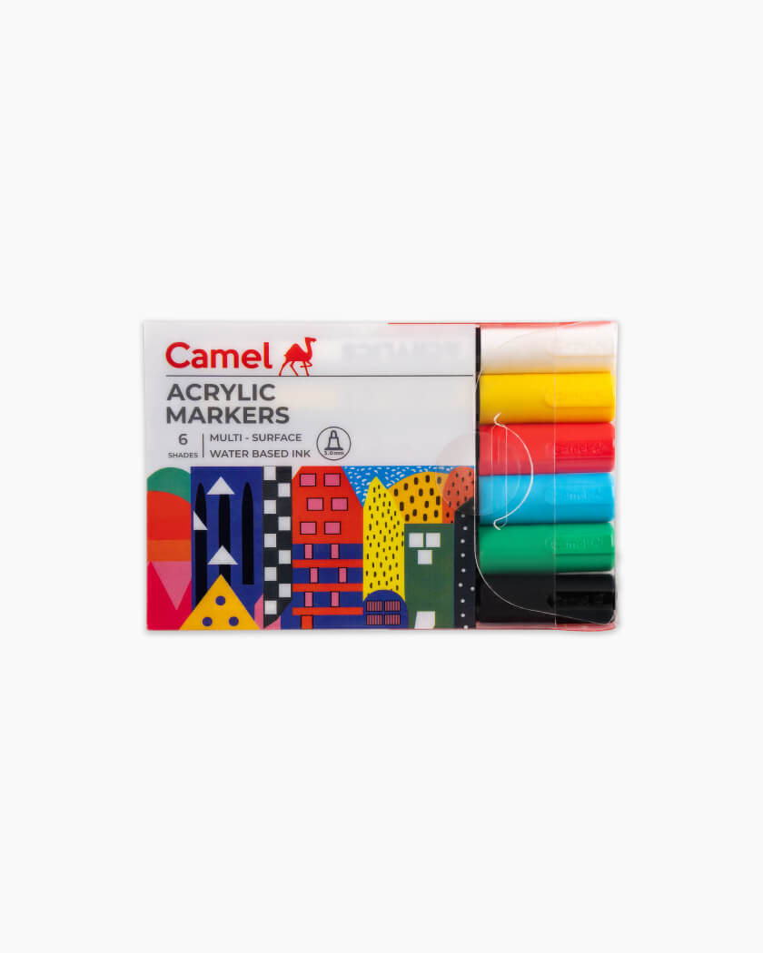 Camel Acrylic Marker 3mm Assorted Pack 
